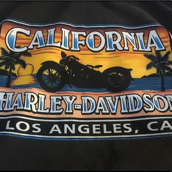 90s Vtg Harley Davidson California Hoodie - Picture 5 of 7